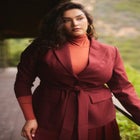 Wide Belt Single Breasted Blazer image number null