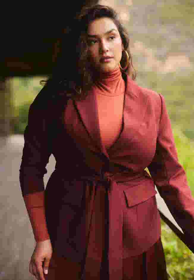 Wide Belt Single Breasted Blazer image number 0
