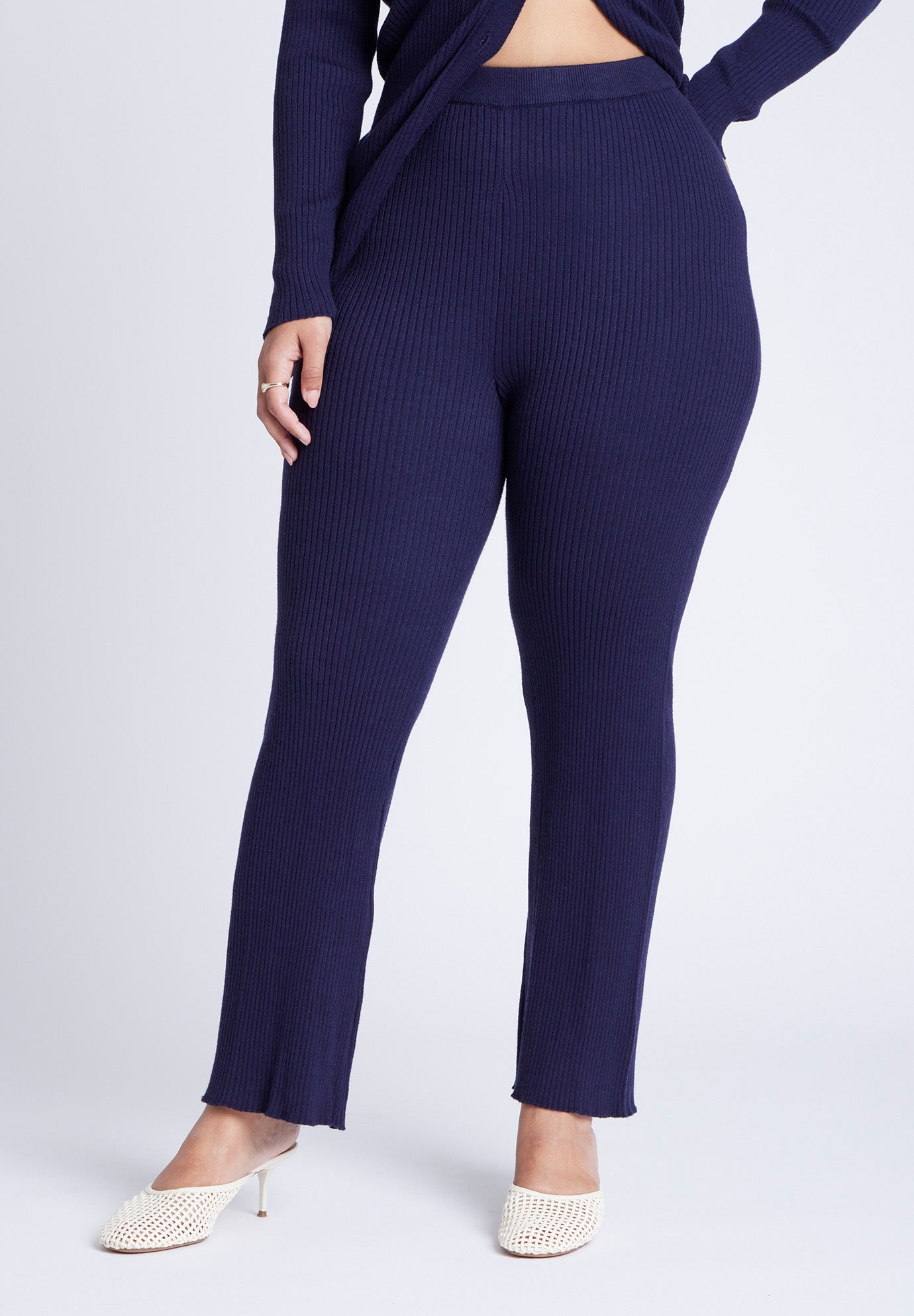  Ribbed Sweater Pull On Pant image number 0