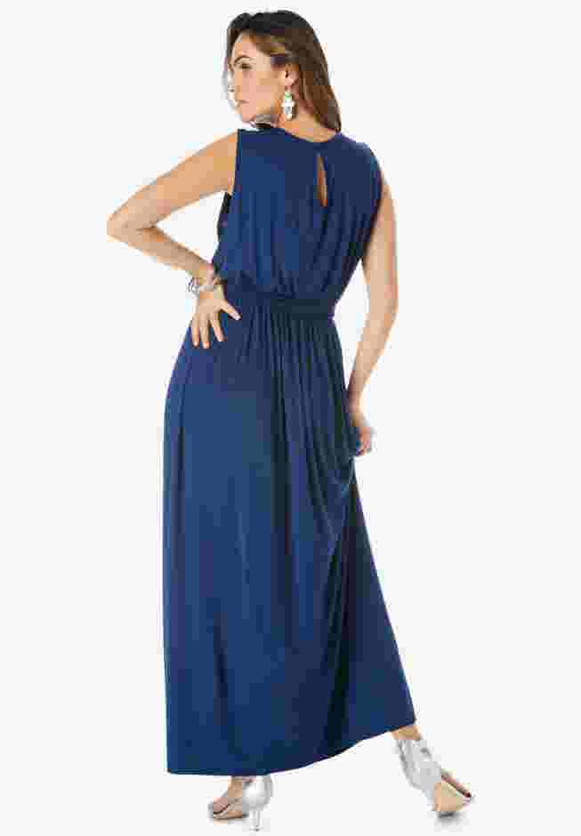Crochet Yoke Maxi Dress image number 1