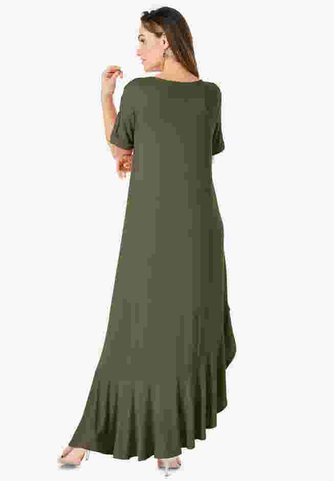 Ruffle-Hem Maxi Dress image number 1