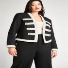 Tweed Detail Blazer image number null