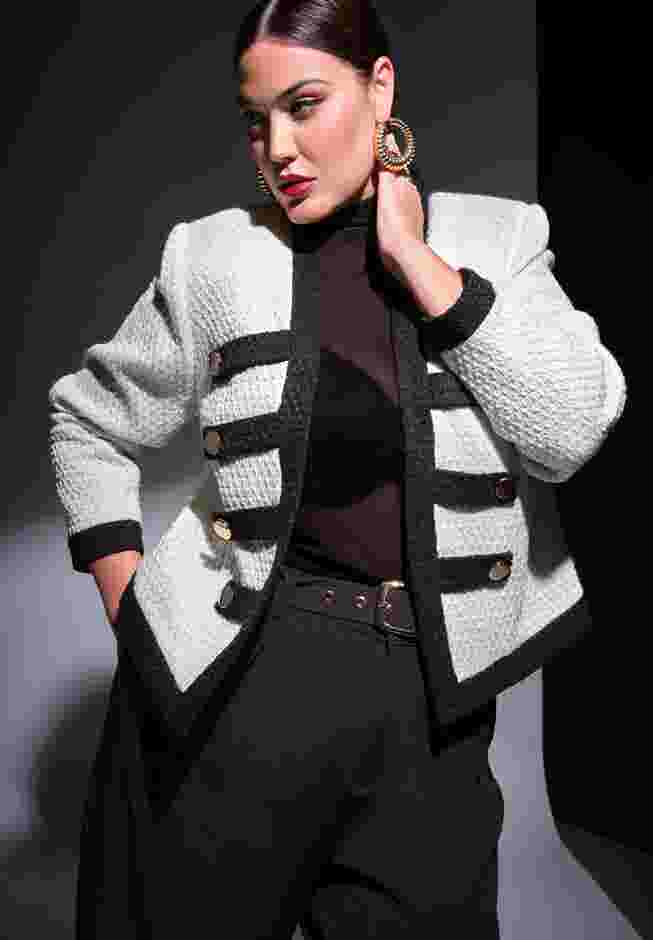 Tweed Detail Blazer image number 3