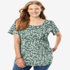 Perfect Short-Sleeve Scoopneck Tee image number null