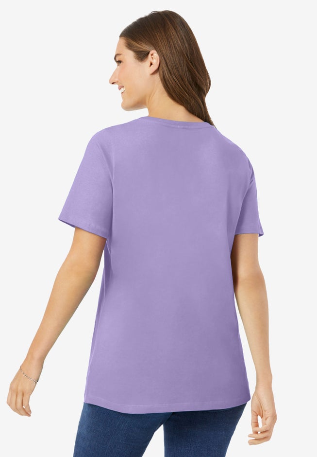 Perfect Short-Sleeve Scoopneck Tee image number 1