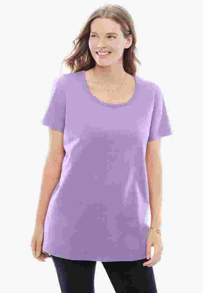 Perfect Short-Sleeve Scoopneck Tee image number 0