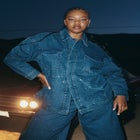 Barkwood x ELOQUII Oversized Embellished Denim Jacket image number null