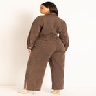 Exaggerated Sleeve Denim Jumpsuit image number null