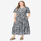 Tiered Midi Dress image number null