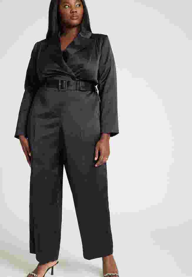 Pinstripe Blazer Jumpsuit image number 2