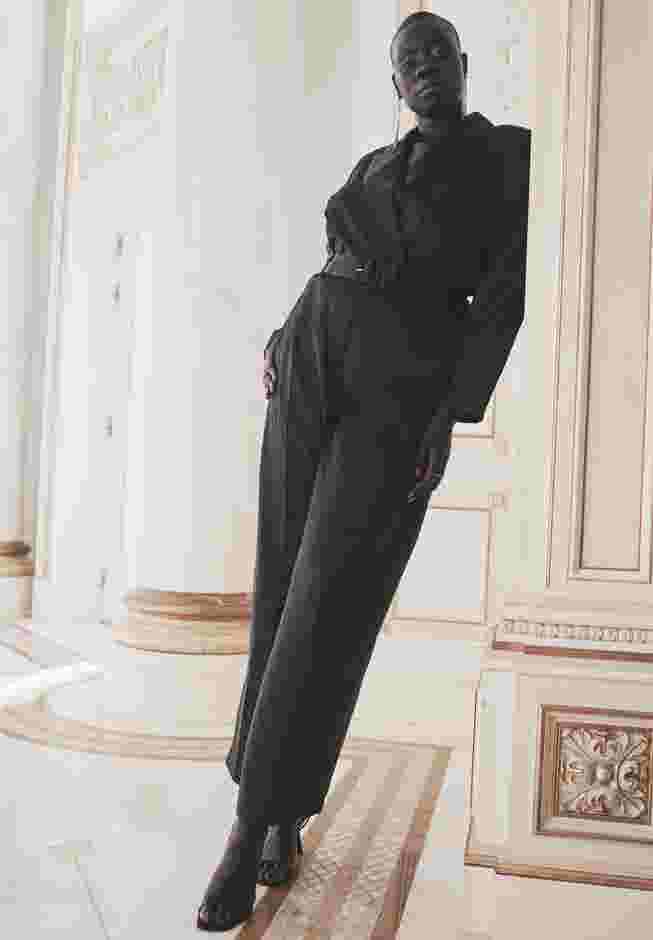 Pinstripe Blazer Jumpsuit image number 0