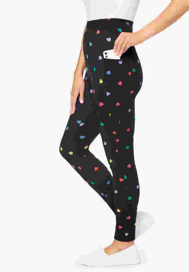 Stretch Cotton Printed Pocket Legging image number 3