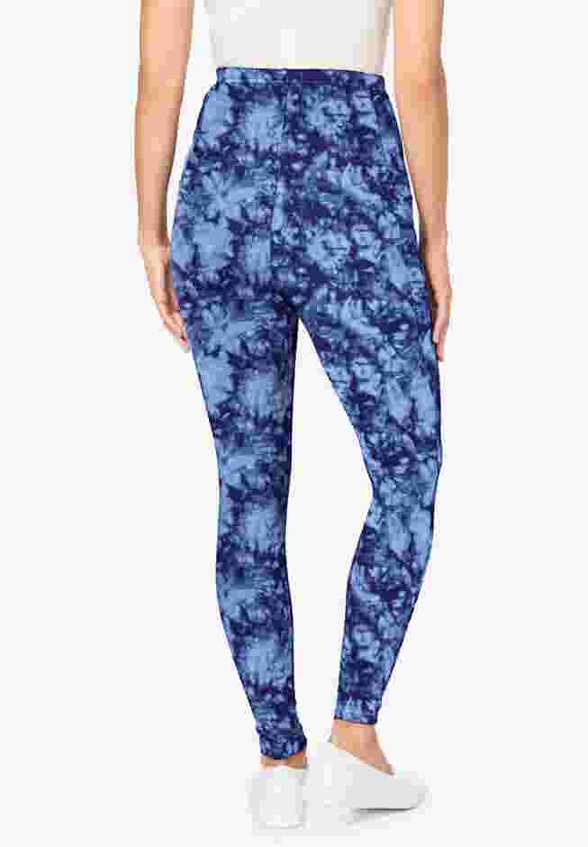 Stretch Cotton Printed Pocket Legging image number 1