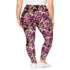 Stretch-Cotton Knit Pull-On Printed Pocket Leggings image number null