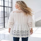 Lace Illusion Blouse image number null