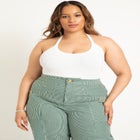 Racer Back Sleek Knitted Tank image number null