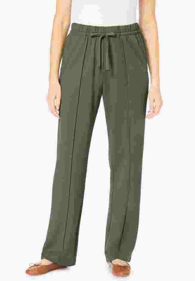 Easy Going Knit Pull-On Drawstring Pants image number 0