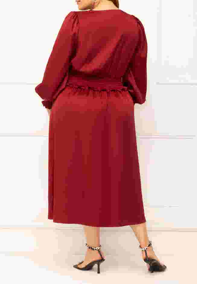 ELOQUII Elements Smocked Waist Midi Dress image number 1