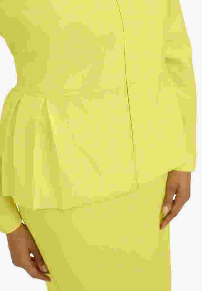 Collarless Peplum Skirt Suit image number 3