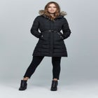 Faux Fur Trim Puffer image number null