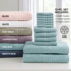 12-Pc. Zero-Twist Bath Towel Set image number 1