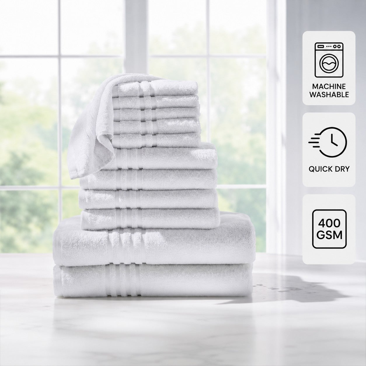 12-Pc. Zero-Twist Bath Towel Set image number 4