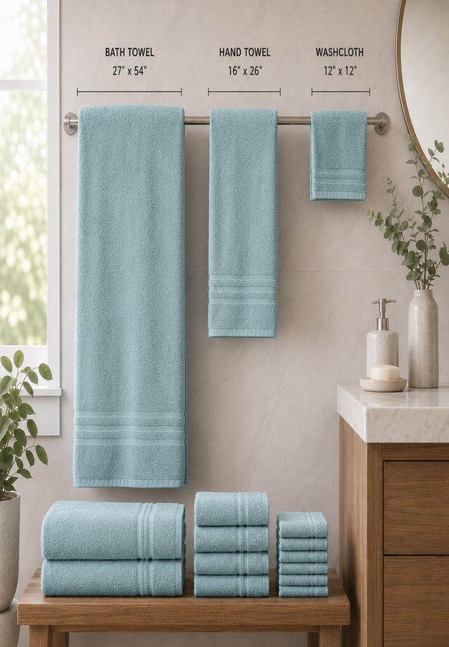 12-Pc. Zero-Twist Bath Towel Set image number 5
