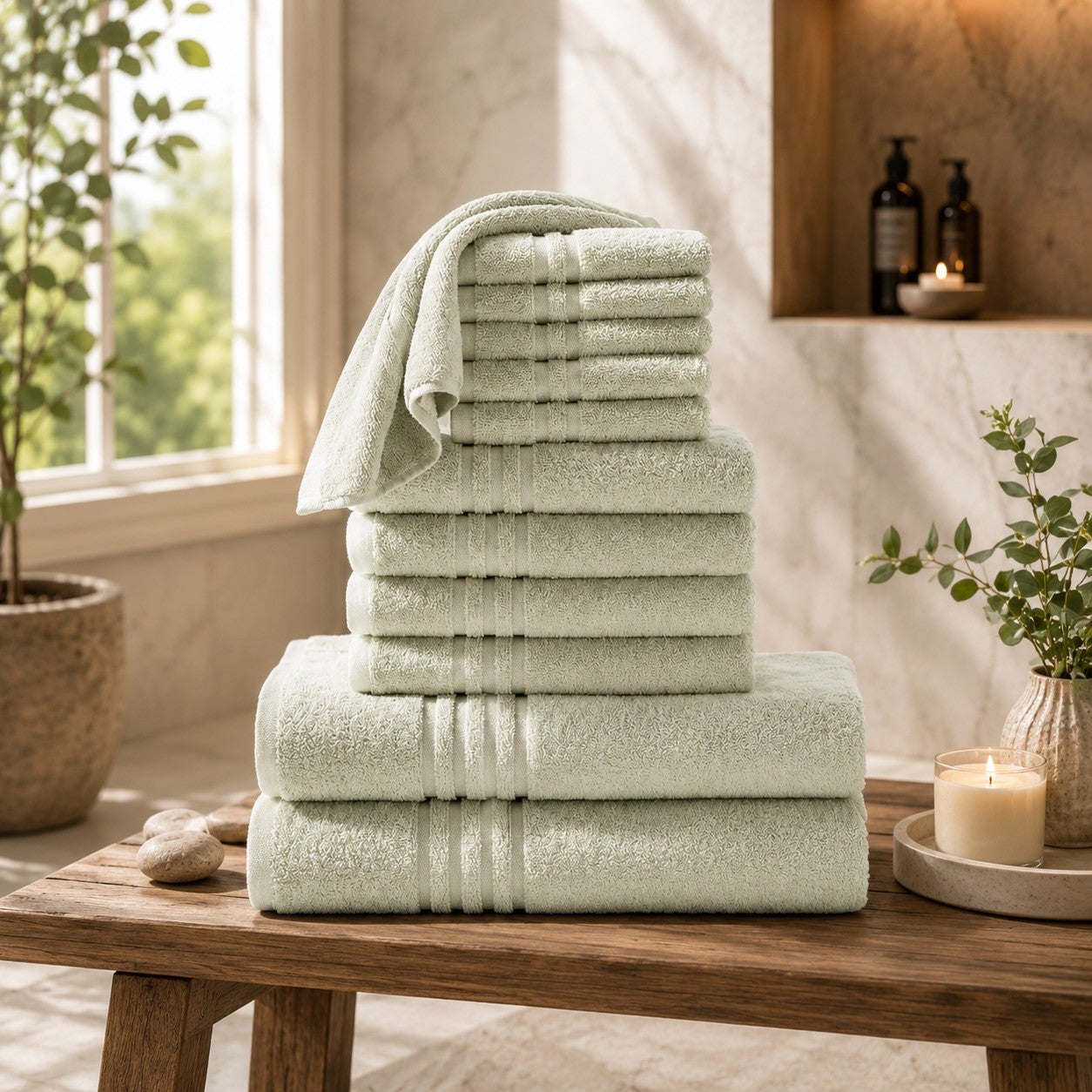 12-Pc. Zero-Twist Bath Towel Set image number 7