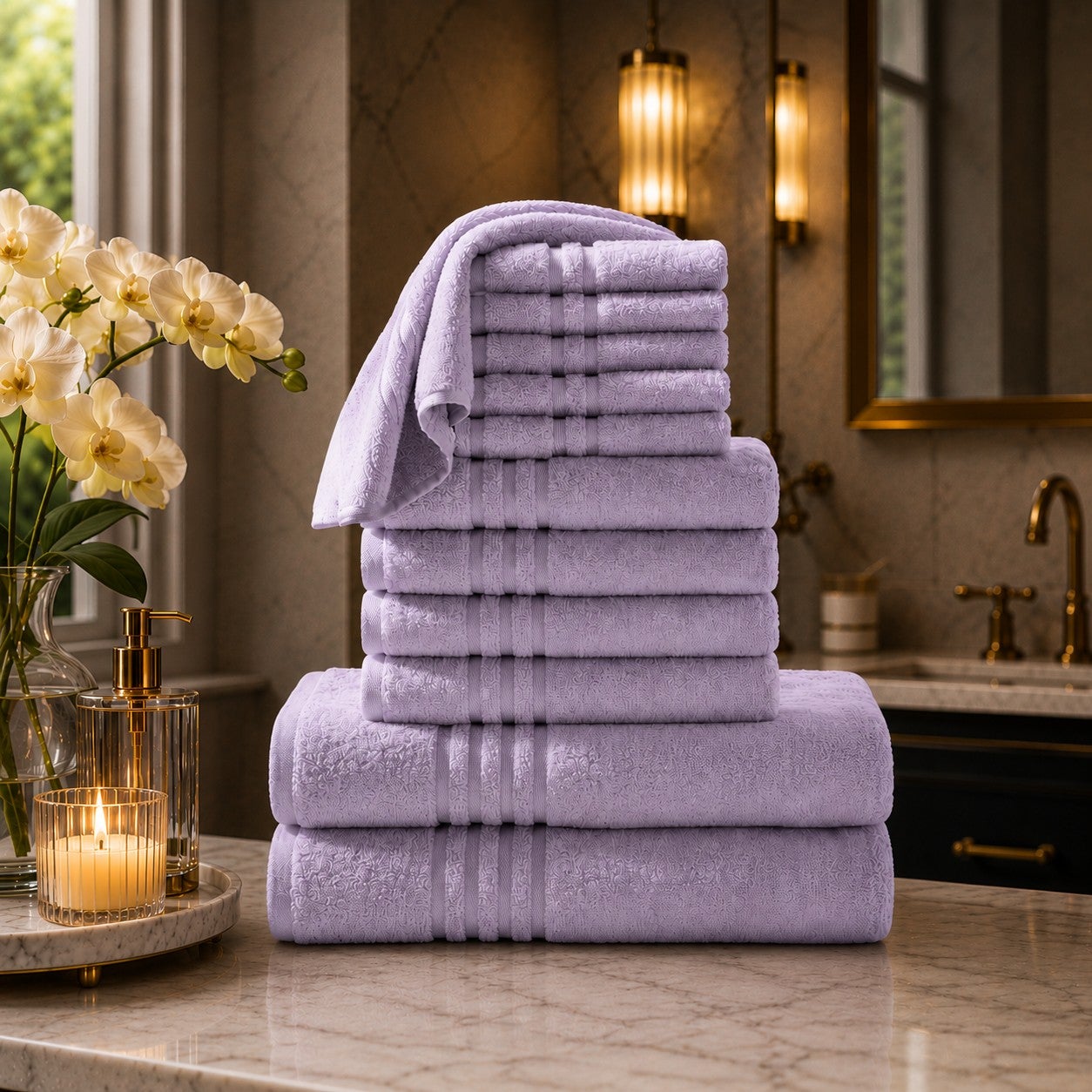 12-Pc. Zero-Twist Bath Towel Set image number 9