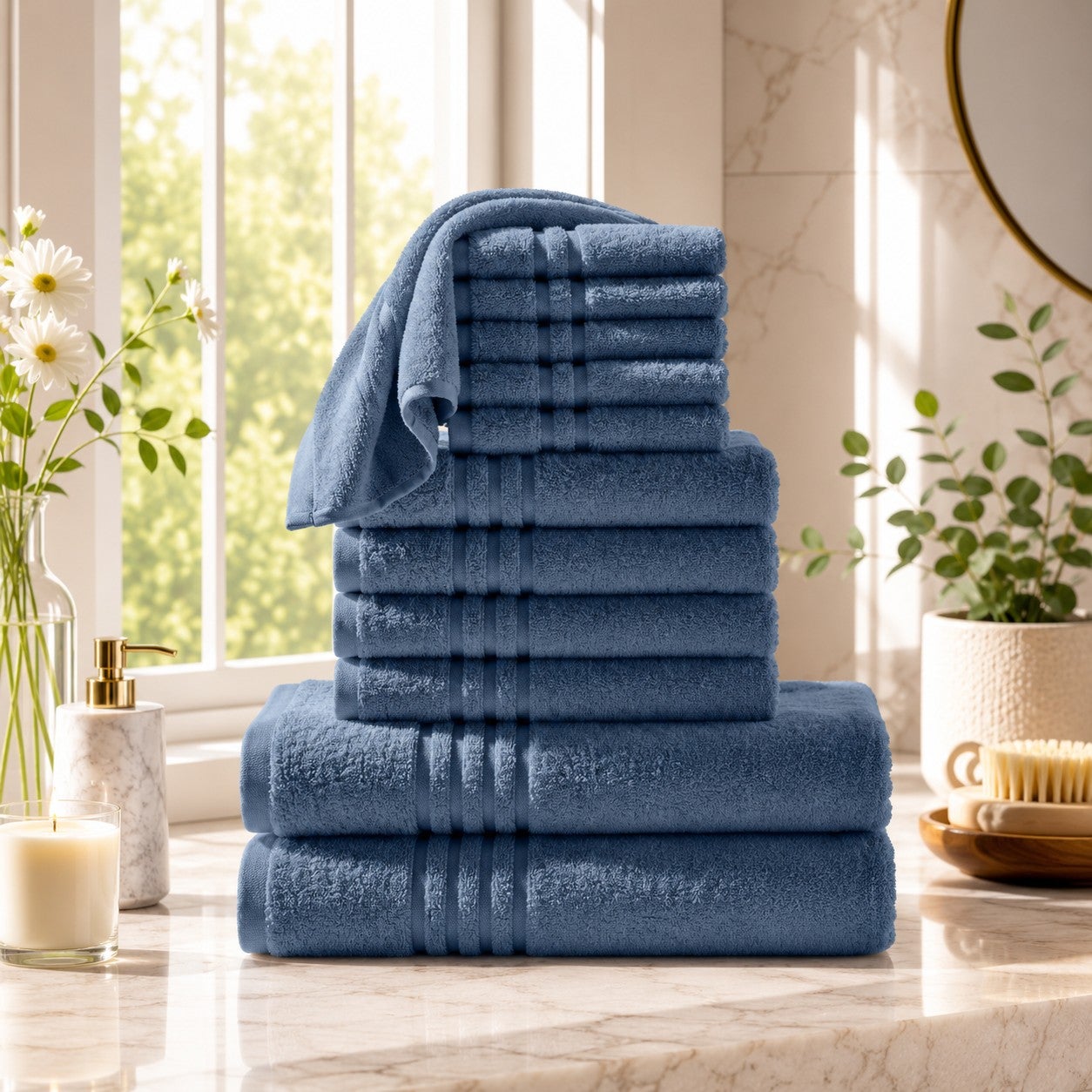12-Pc. Zero-Twist Bath Towel Set image number 0