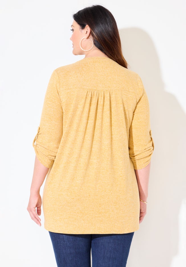 Impossibly Soft Half-Button Swing Top image number 1