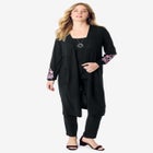 Embroidered Duster Cardigan image number null
