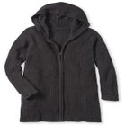 Hoodie Shaker Zipper Cardigan Sweater image number 1