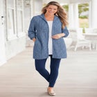 Hoodie Shaker Zipper Cardigan Sweater image number 0