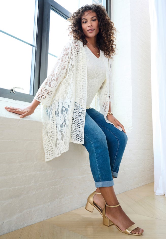 Lace Kimono Jacket image number 3
