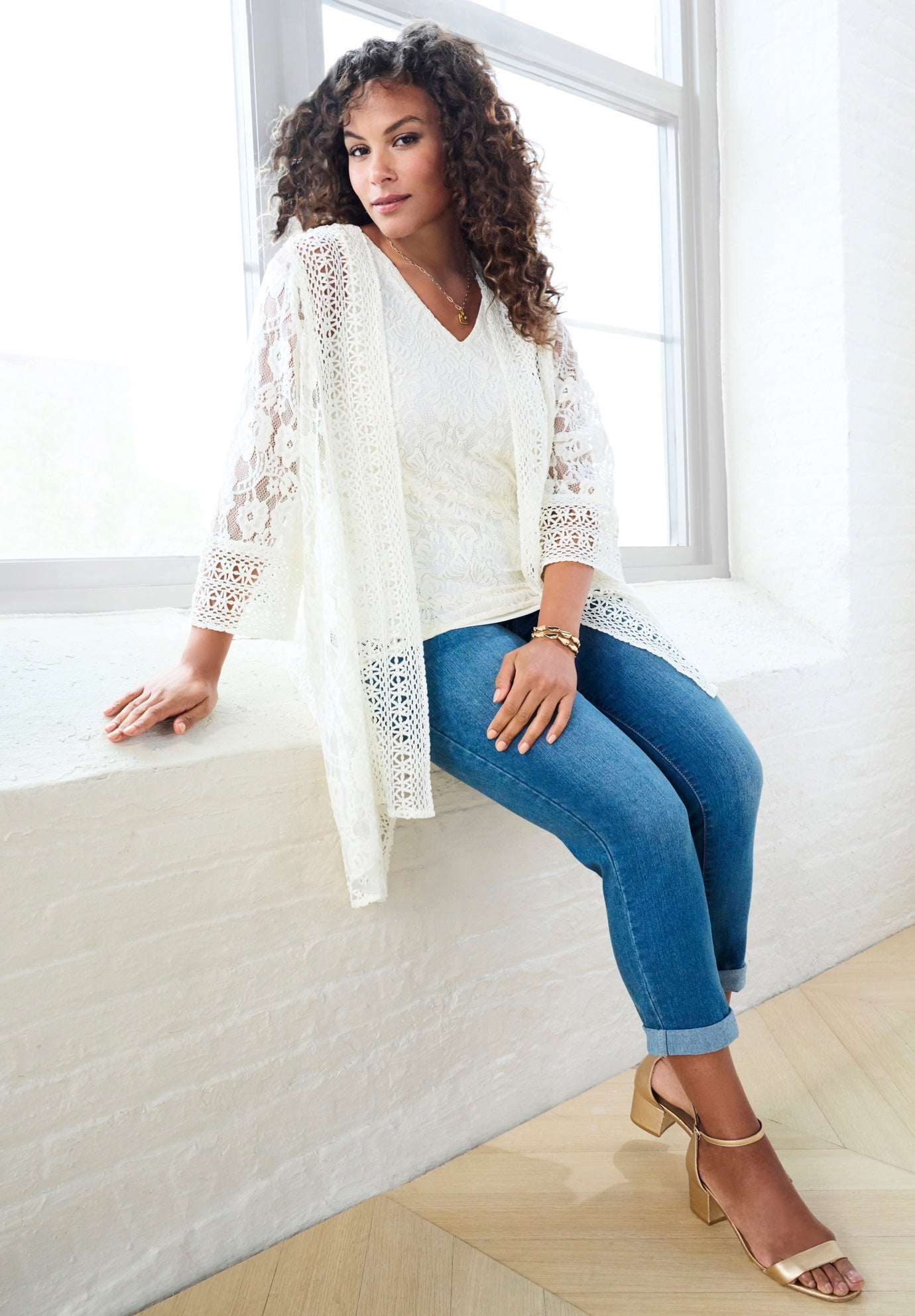 Lace Kimono Jacket image number 0