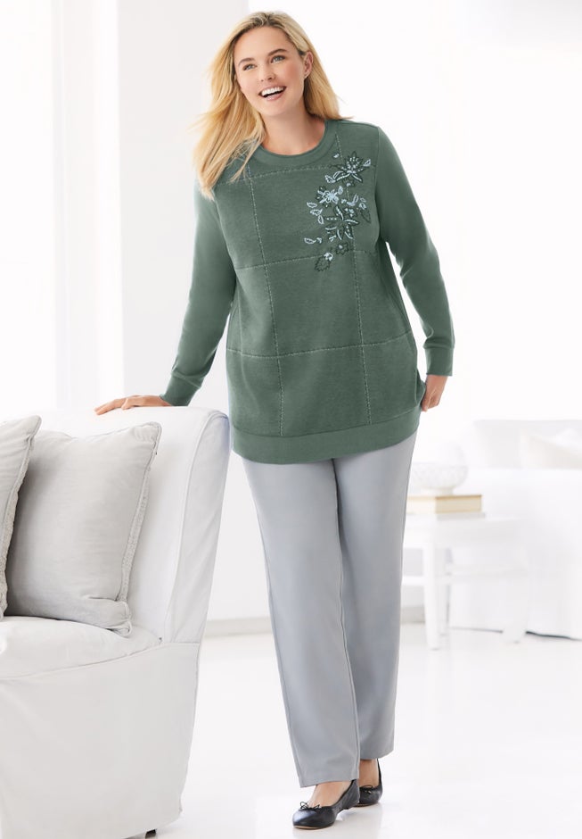 Patchwork Embroidered Top image number 4