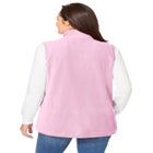 Zip-Front Microfleece Vest image number null