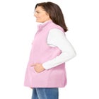Zip-Front Microfleece Vest image number null