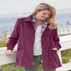 Pleat-Back Corduroy Jacket image number null