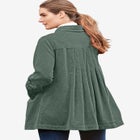Pleat-Back Corduroy Jacket image number null