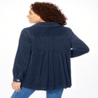 Pleat-Back Corduroy Jacket image number null