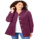 Pleat-Back Corduroy Jacket image number null