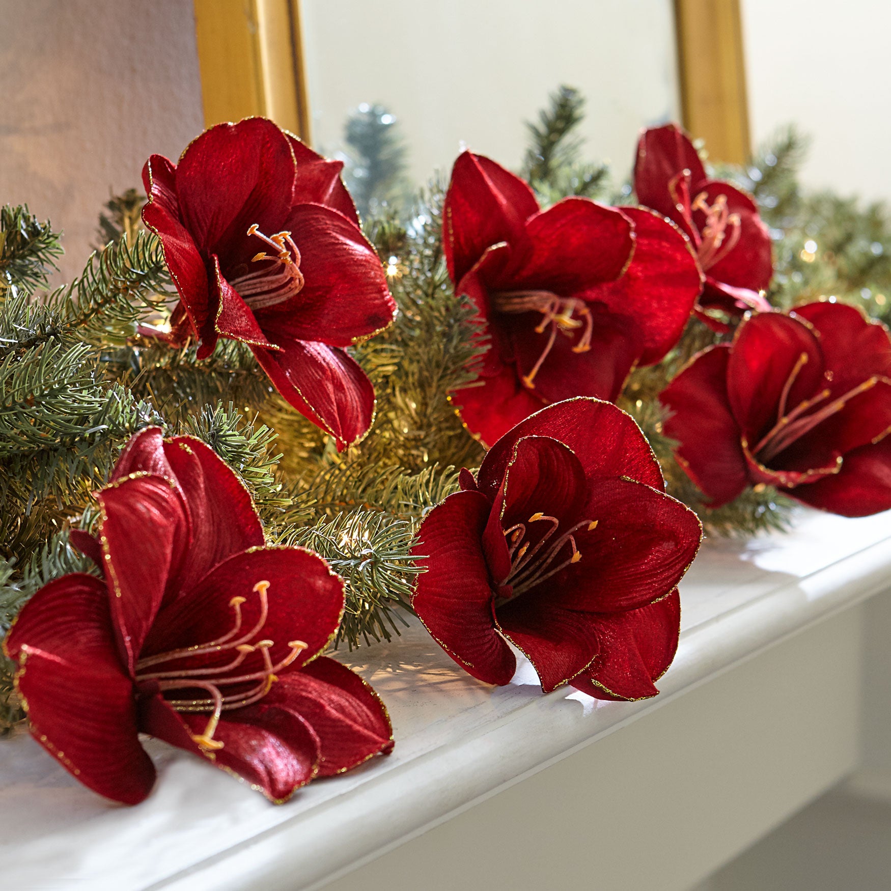 Amaryllis Clips, Set of 6 image number 0