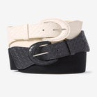 Braided Faux Leather Belt image number null