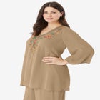 Hand Crinkled Embellished Tunic image number 3