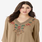 Hand Crinkled Embellished Tunic image number 4