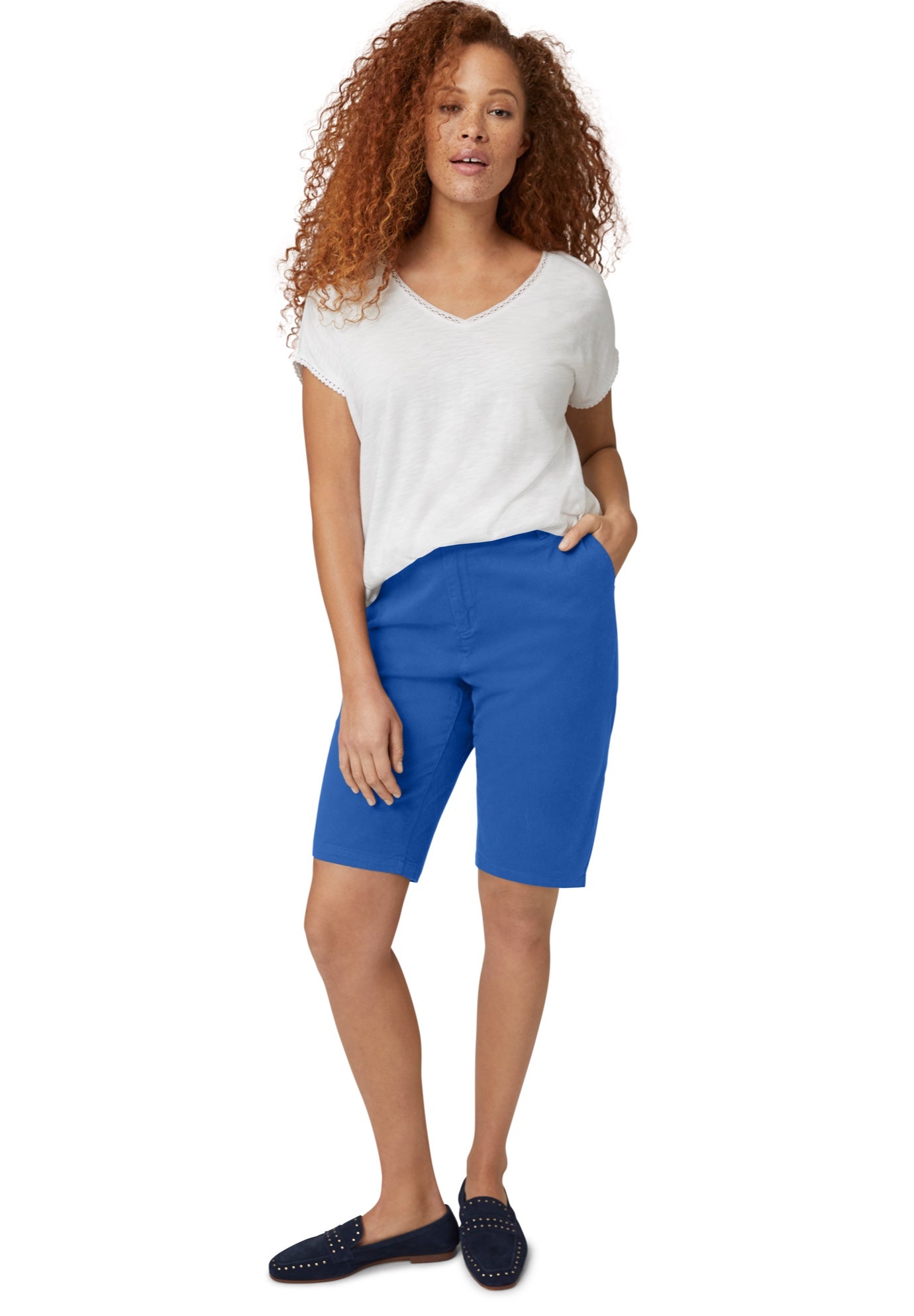 Mid-Rise Stretch Chino 4-Pocket Bermuda Shorts image number 0