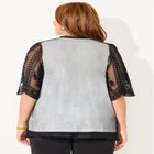 Mesh Crochet Cardigan image number null