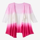 Lightweight Ombr&egrave; Open Front Cardigan image number null